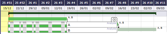 Details assignment with proportional work